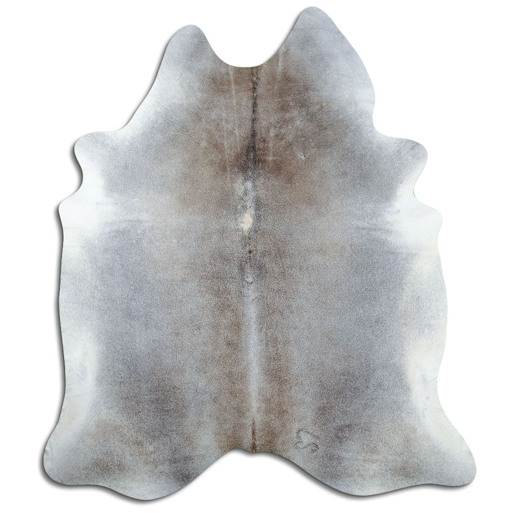 Grey cowhide rug XXL