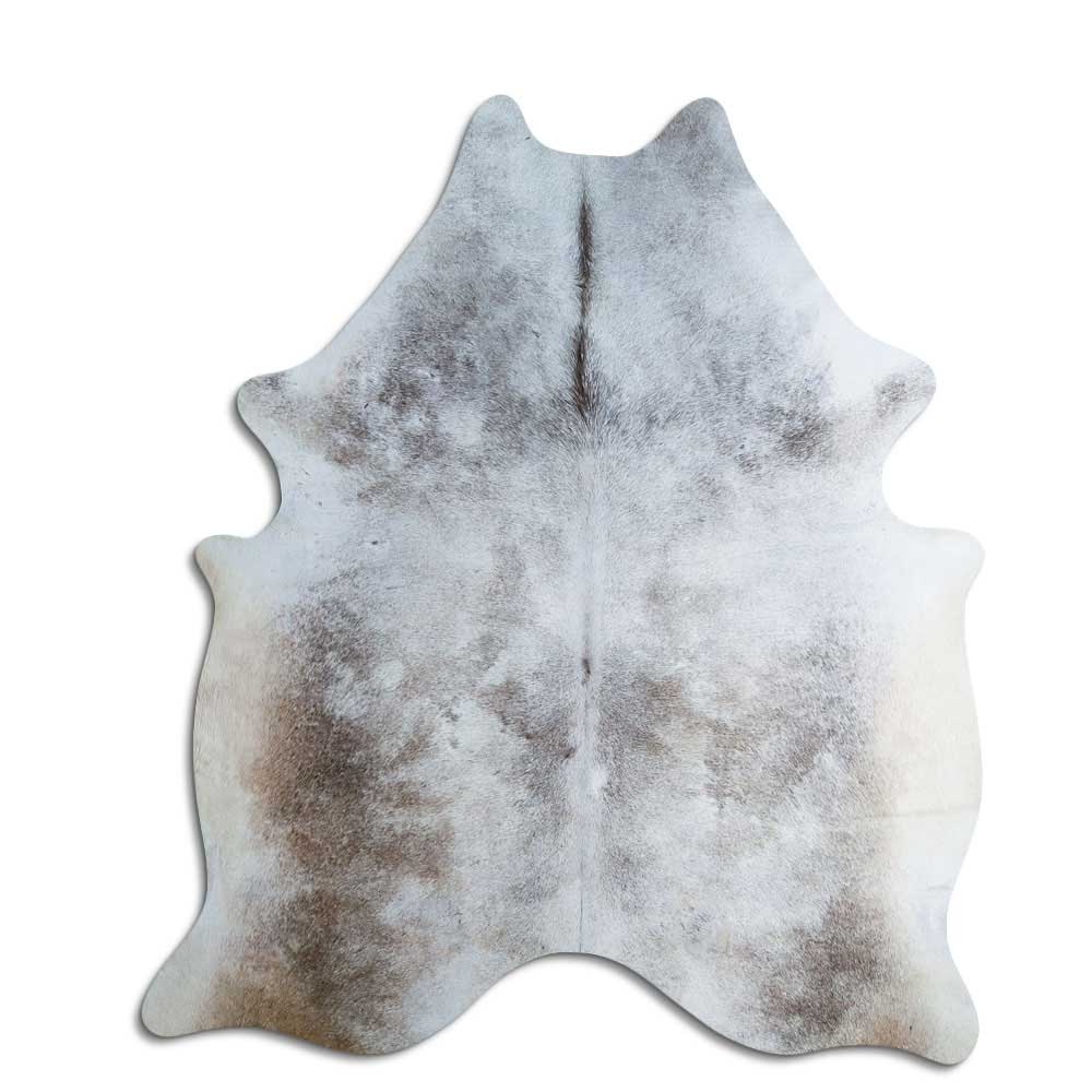 Grey cowhide rug XL