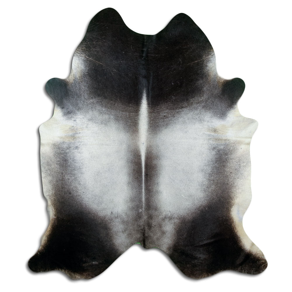 Grey cowhide rug XXL