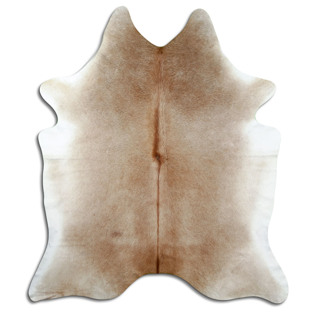 Brown cowhide rug L