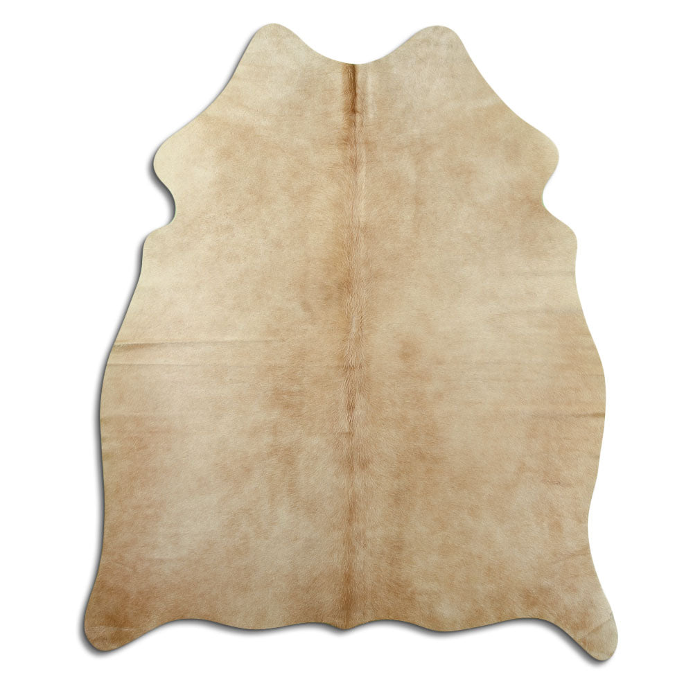 Brown cowhide rug M
