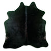 Black cowhide rug M