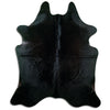 Black cowhide rug XL