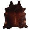 Brown cowhide rug XL
