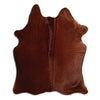 Brown cowhide rug M