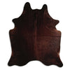 Brown cowhide rug XL