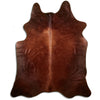 Brown cowhide rug L
