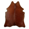 Brown cowhide rug L