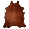 Brown cowhide rug L