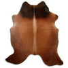 Brown cowhide rug L