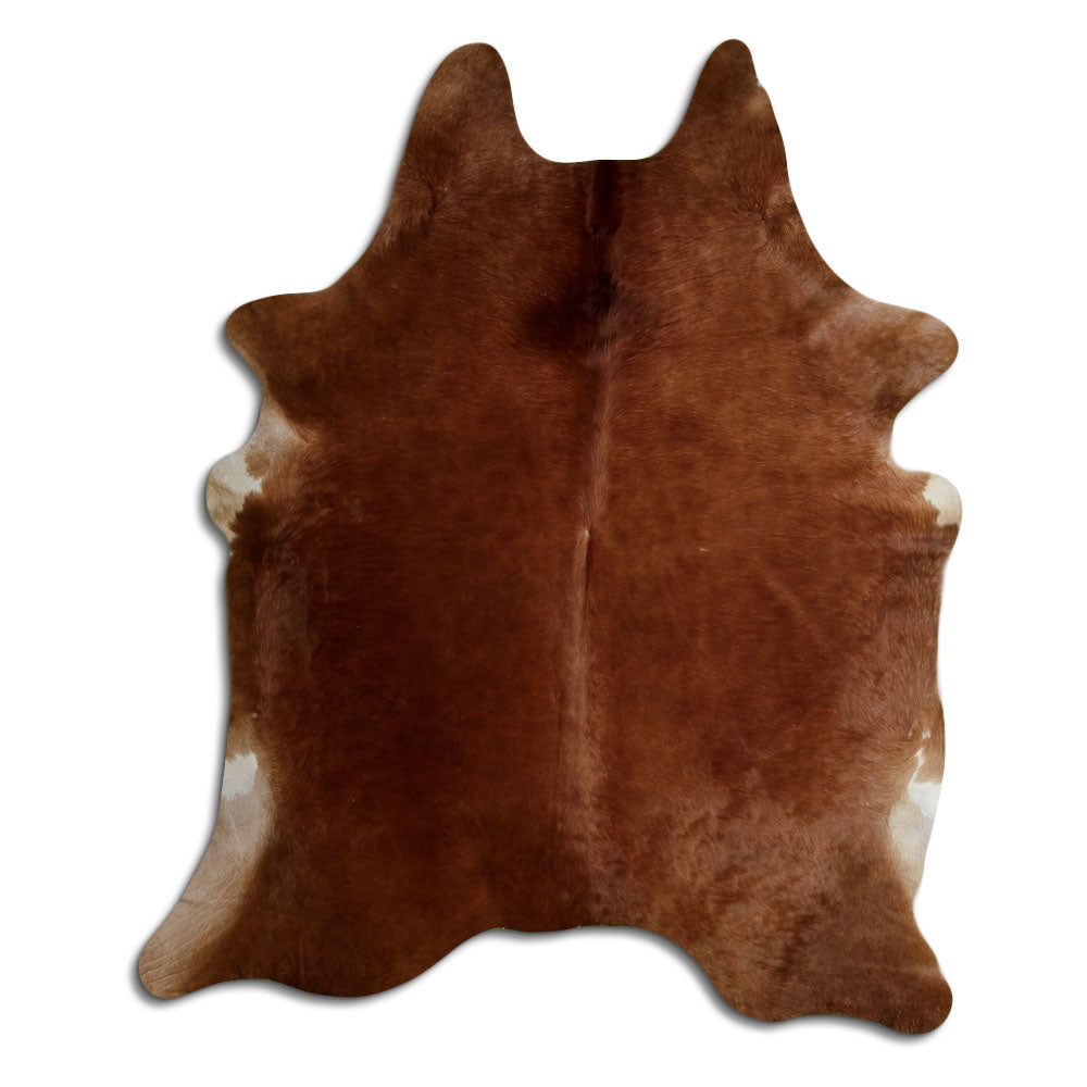 Brown cowhide rug XXL