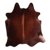 Brown cowhide rug L