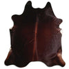 Brown cowhide rug XL