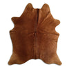 Brown cowhide rug M