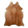 Brown cowhide rug L
