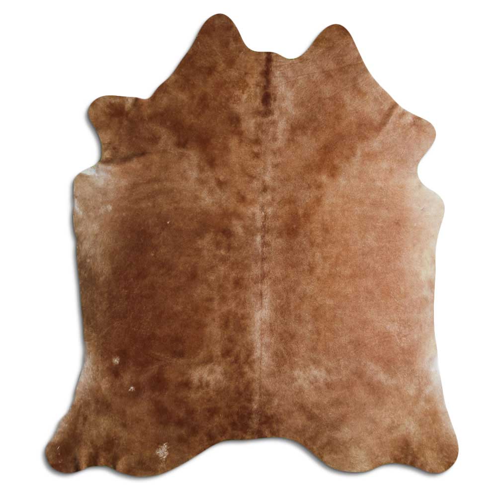 Brown cowhide rug XL