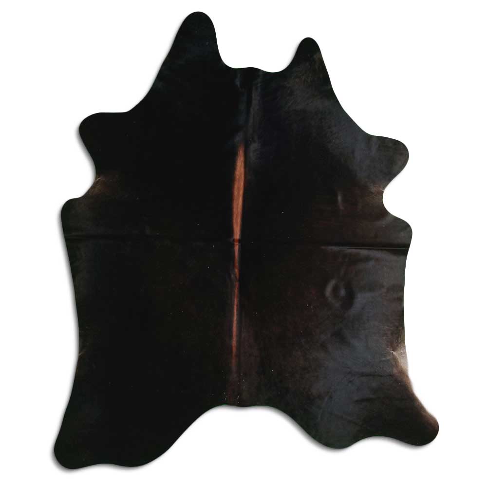 Brown cowhide rug XL