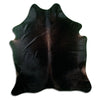 Brown cowhide rug L