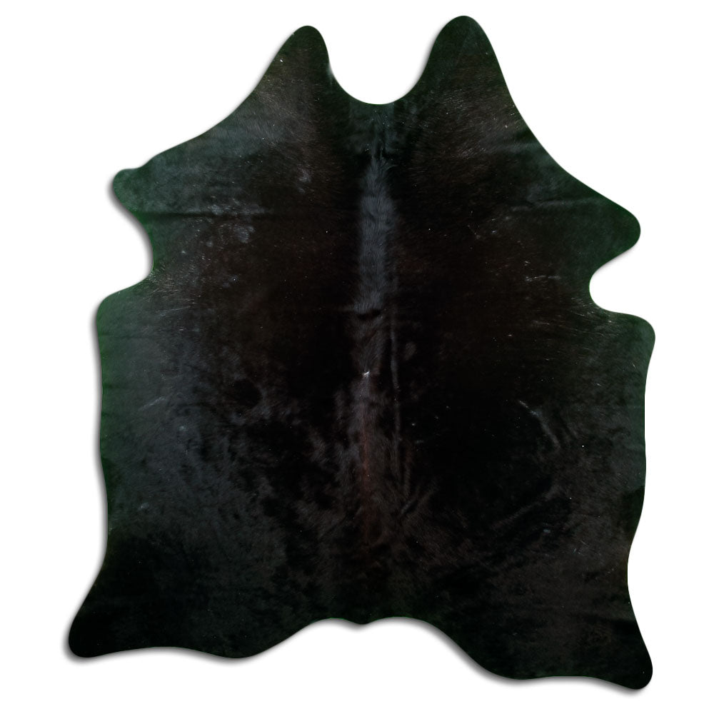 Brown cowhide rug L