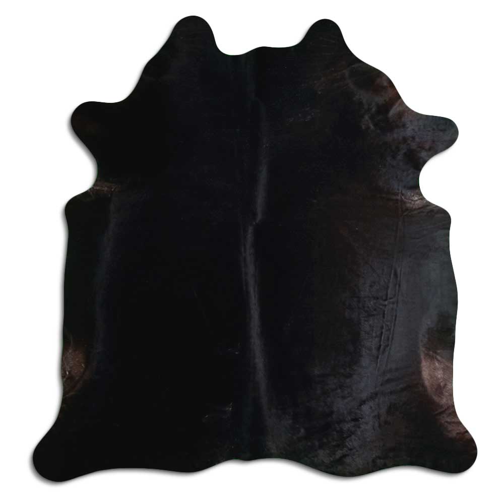 Brown cowhide rug XL