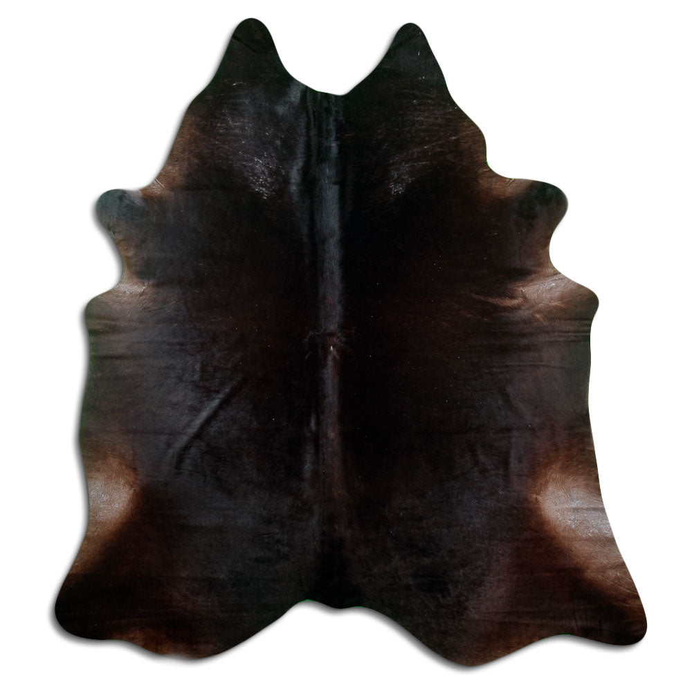 Brown cowhide rug XL