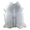 Grey cowhide rug L