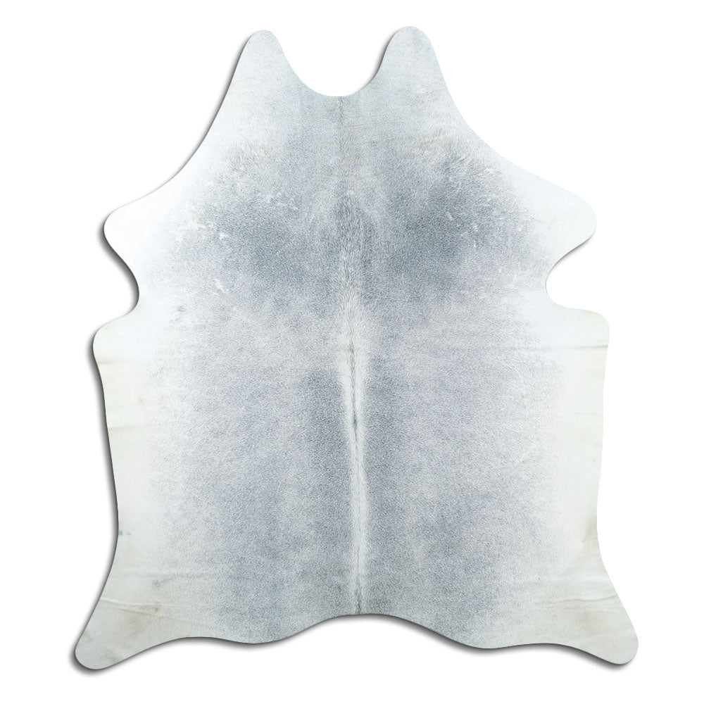 Grey cowhide rug M