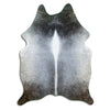 Grey cowhide rug L