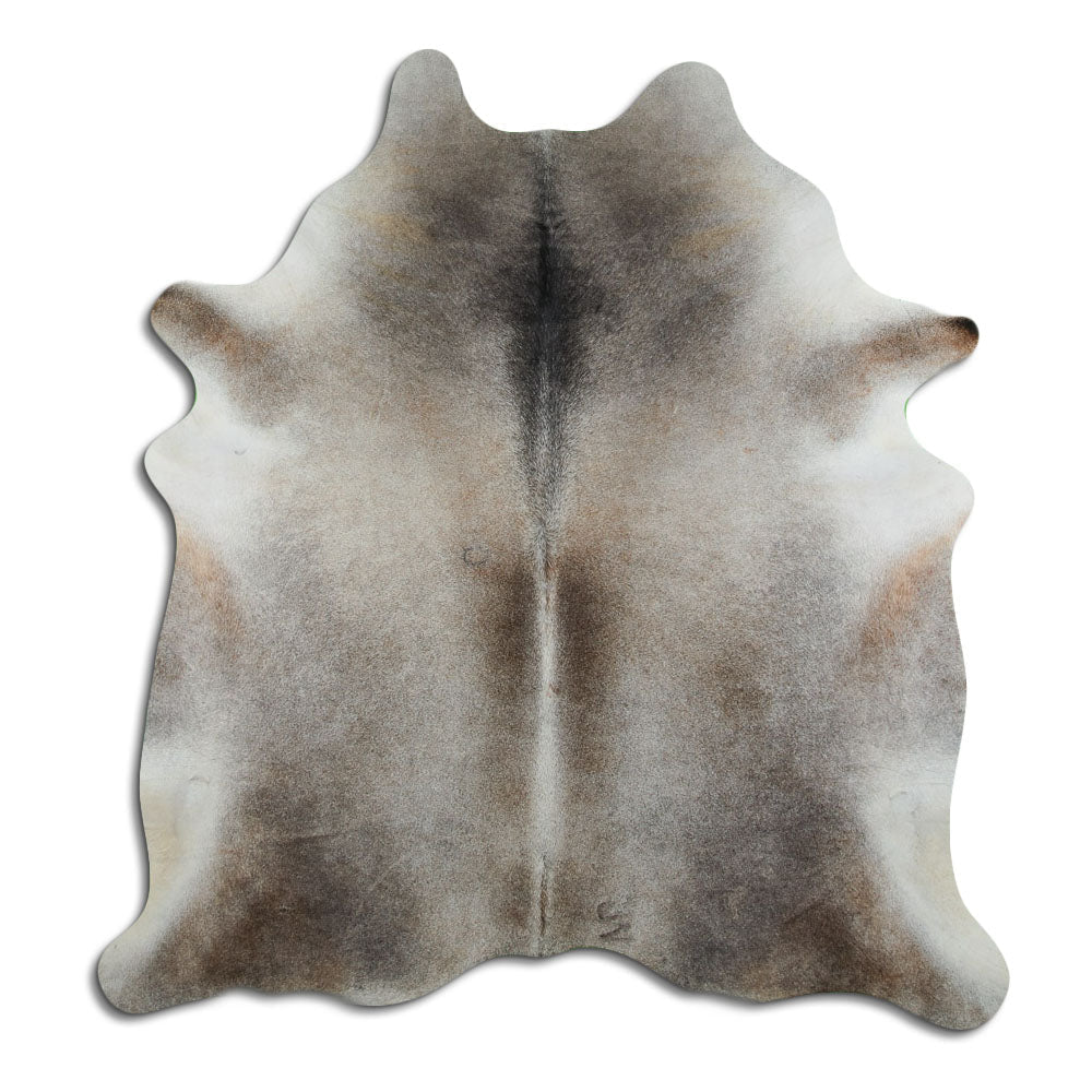 Grey cowhide rug XL