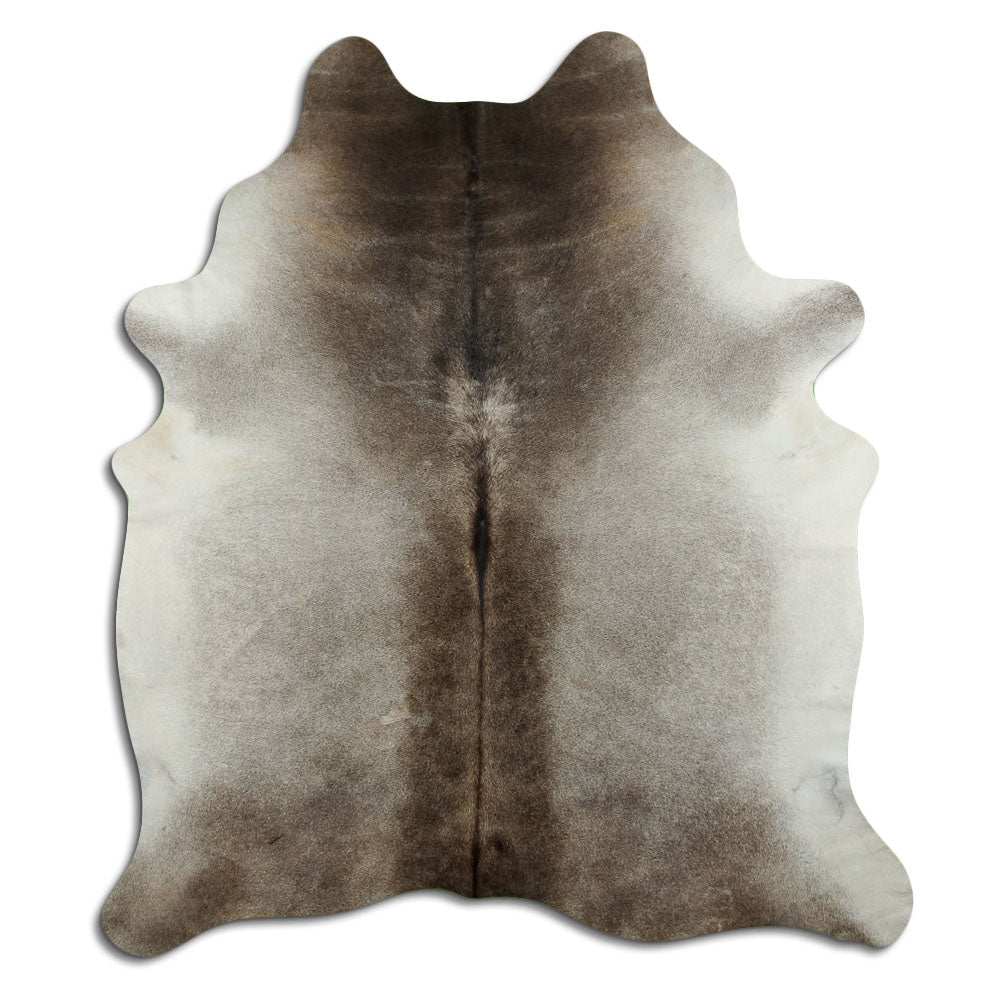 Grey cowhide rug XL