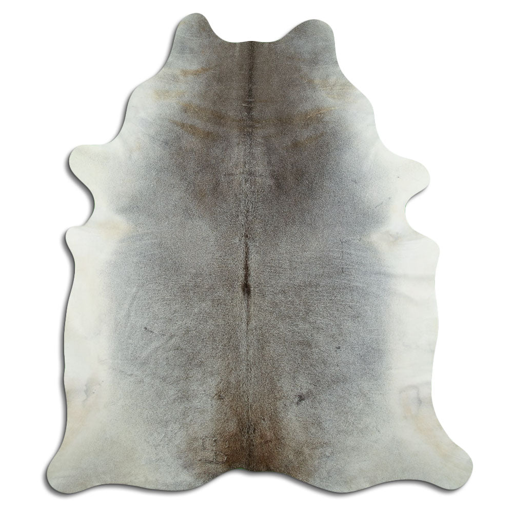 Grey cowhide rug XL