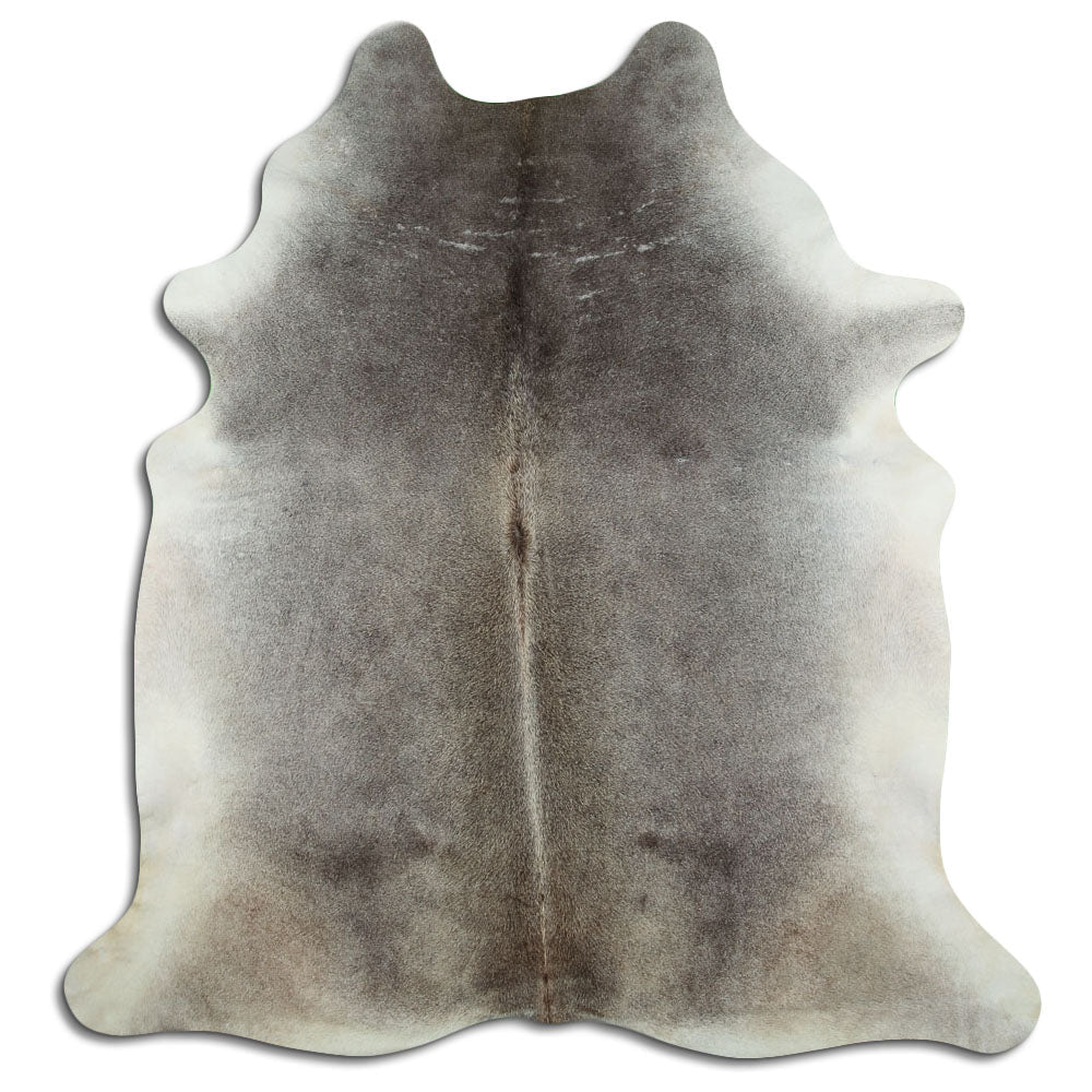 Grey cowhide rug XL