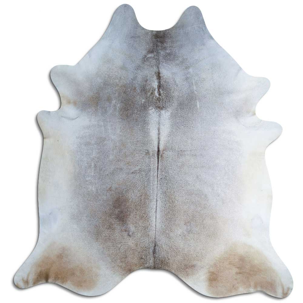 Grey cowhide rug XXL