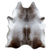 Grey cowhide rug XXL