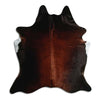 Brown cowhide rug L