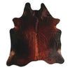 Brown cowhide rug L