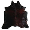 Brown cowhide rug L