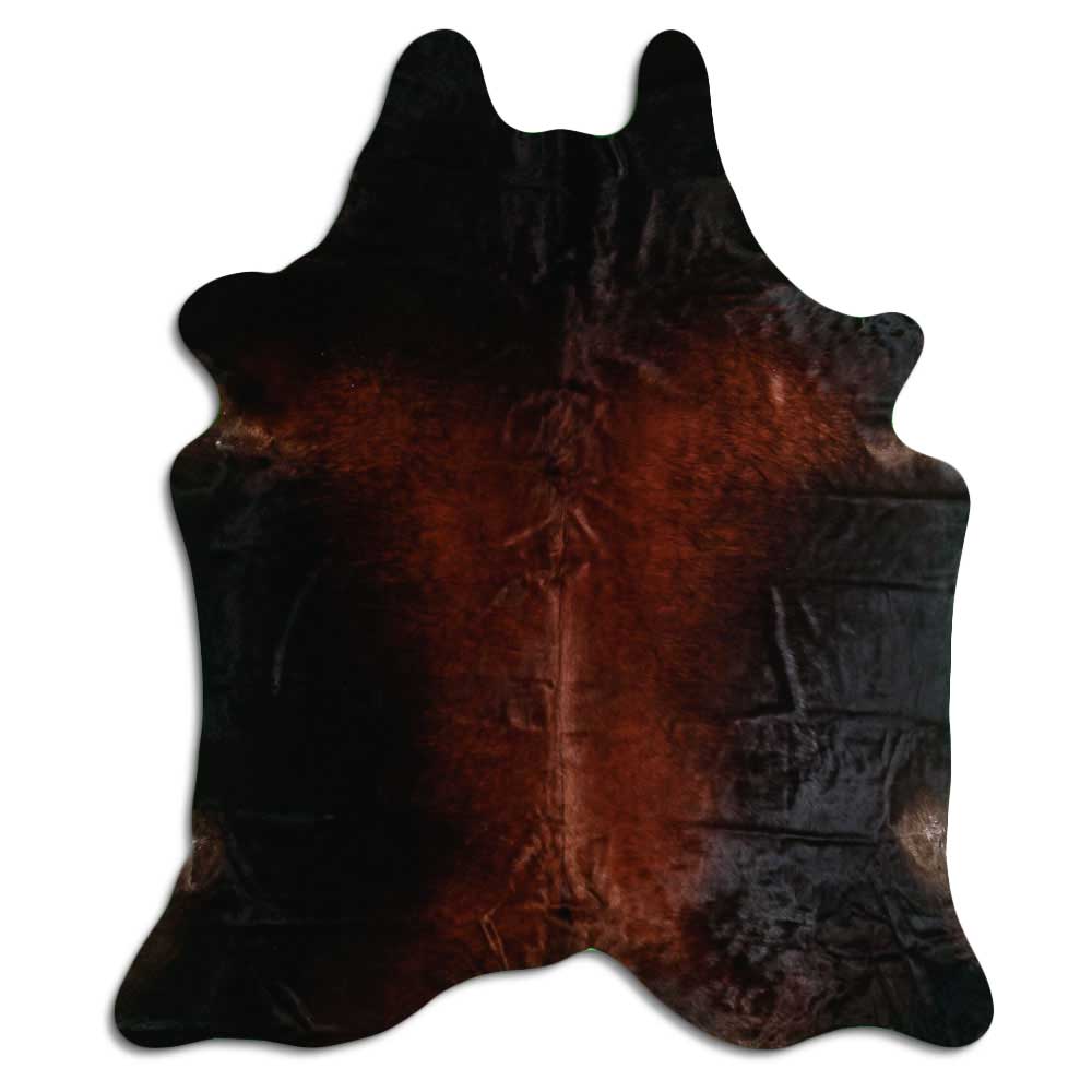 Brown cowhide rug XL