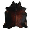 Brown cowhide rug L