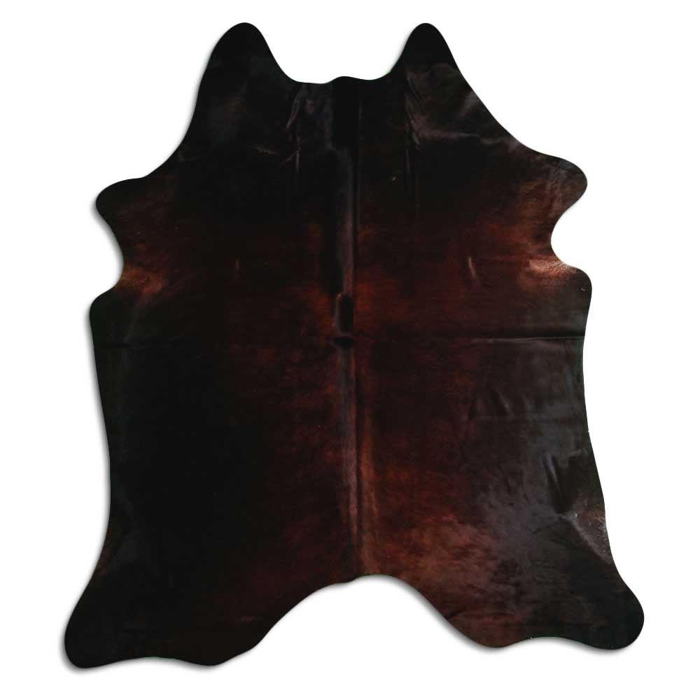 Brown cowhide rug XL