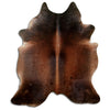 Brown cowhide rug L