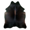 Brown cowhide rug L