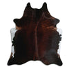 Brown cowhide rug XL