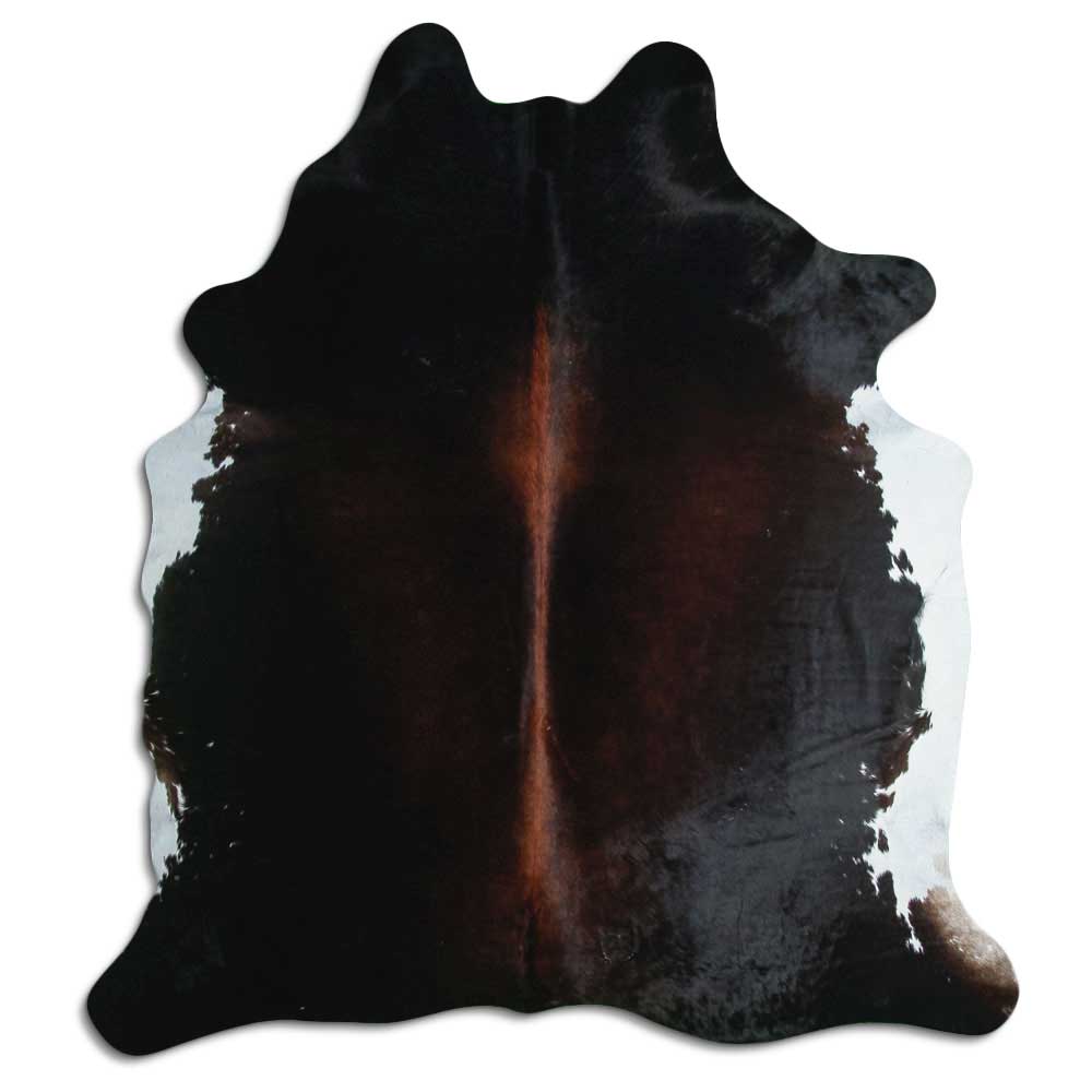 Brown cowhide rug XL