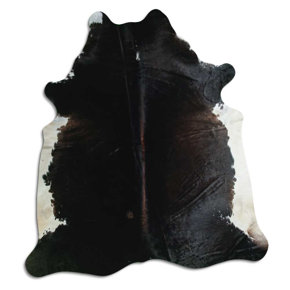 Brown cowhide rug XL