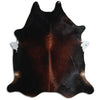 Brown cowhide rug XXL