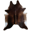 Brown cowhide rug XXL