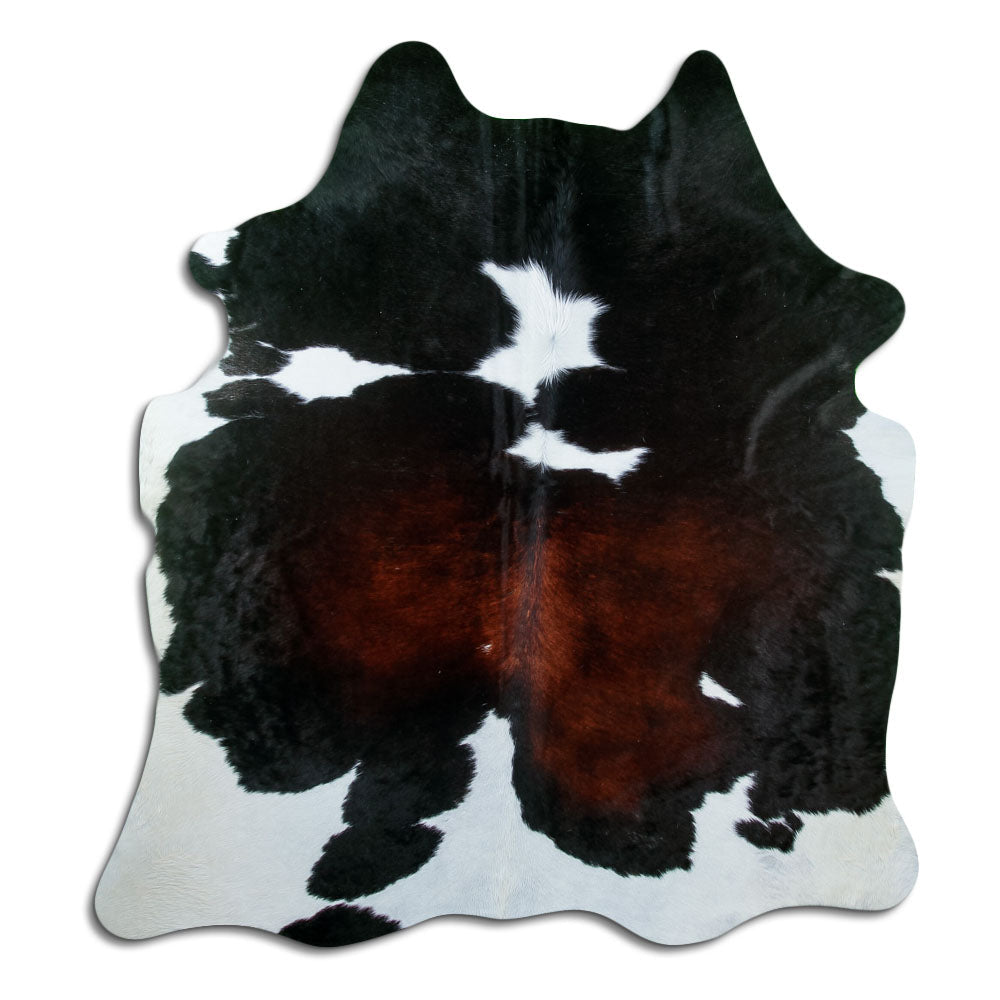 Tricolour cowhide rug XL
