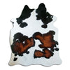 Tricolour cowhide rug XL