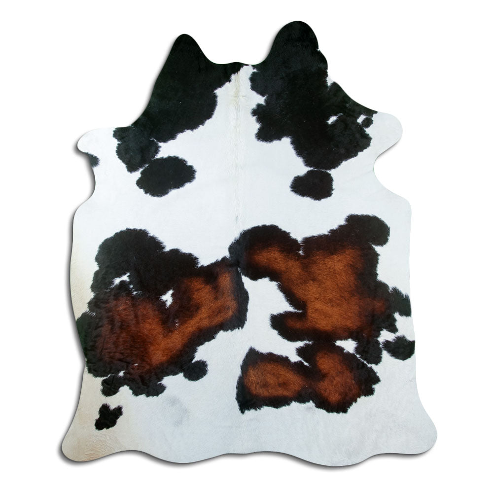 Tricolour cowhide rug XL